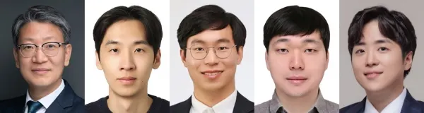 (좌측부터) DGIST 은용순 교수, 윤성훈 교수, 배인환 교수, 최원석 교수, 이용석 교수. [사진제공=DGIST]